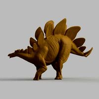 dinosaure a ecaille dos | 3D