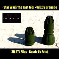 Star Wars - The Last Jedi - Grizzly Grenade and Bomb | 3D