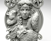 Freya panel by Scandinavian mythology | 3D