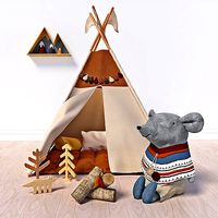 Wigwam and toys set