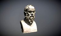 Socrates Statue Bust 3D scan raw photogrammetry