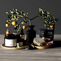 Bathroom decor set spa