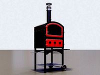Pizza oven metallic