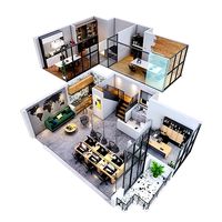 duplex Office apartment floorplan