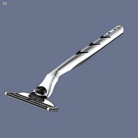 Gilette mach 3 razor CAD model