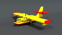 Low Poly Canadair CL 215