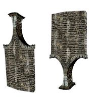 Gatehouse 01 With Arches Pillar 01