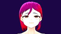 3d Model Anime Violet Hair mixed Red Hentai