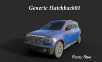 Generic Hatchback 01 Rusty Blue