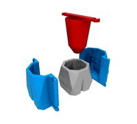 Molde para maceta de concreto 1