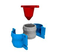 Molde para maceta de concreto 5