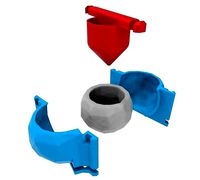 Molde para maceta de concreto 8