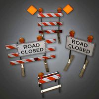 CON - Roadblock Set - PBR Game Ready