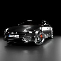 Audi S7 2020 hight resolution low-poly model  A8  A7