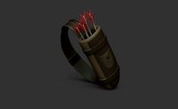 Archer Quiver - Ranger Hunter - Red Arrows Pack