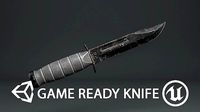 Combat Knife Low-poly 3D model
