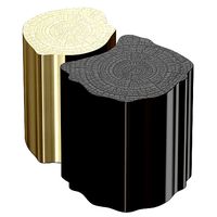 Leif Black and Brass Bunching Table Crate and Barrel