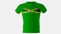 Low poly Jamaica shirt green colour