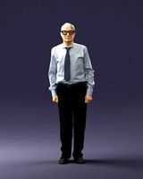 An elderly man with glasses 0101