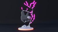 Sloth decorative lamp sculpture
