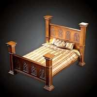 MVL - Kings Bed - PBR Game Ready