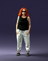 Woman with red hair 0081