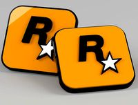 Rockstars Logo 3D simple and high quality