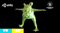 Frog Freaky Low-poly