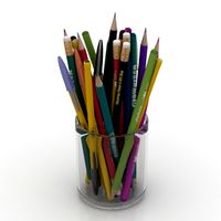 Pencils 3D Model