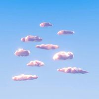 Low poly clouds