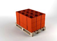 Wall Brich on pallet 3D model