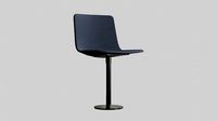 PATO Column Chair-Model 4082-Dark blue