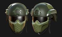 Helmet mask millitary combat soldier armor scifi