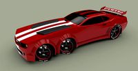 Chevrolet Camaro with 6 wheels