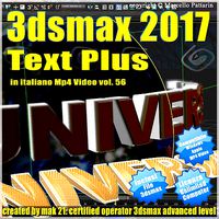 3ds max 2017 TextPlus vol 56 MP4