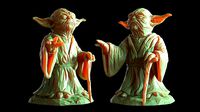 Yoda Lowpoly Sculpture fan 3d print model | 3D