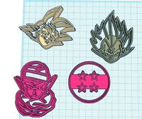 4 cutter cookie Dragon ball z goku vegeta piccolo