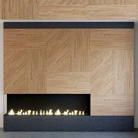 Wall Panel Set 118 Fireplace