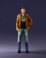 Man in leather jacket 0118