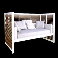 Outdoor sofa DNA TEAK by GANDIABLASCO