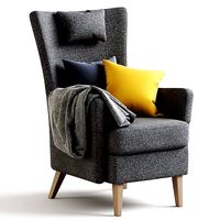 Dark Gray Armchair OMTANKSAM