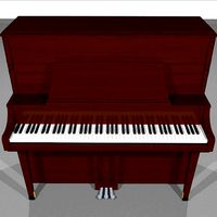 Upright Piano - Dark Wood Finish