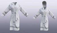 Bathrobe with hood
