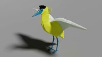 Cartoon Capped Heron