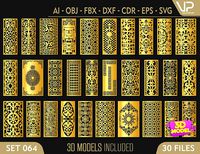 30 3D Decorative wall panels - screen SET 064