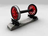 Steel train rail track profile symbol