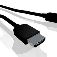 HDMI Cable With Dynamic Spline - Cinema 4D Format