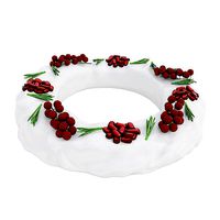 Pomegranate red currant ring shaped cake