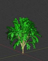a low poly tree