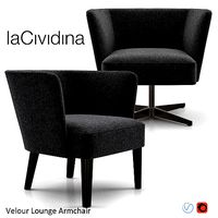 VELOUR Lounge Armchair